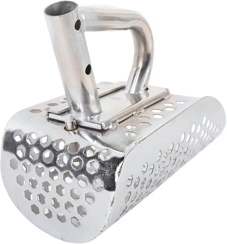 Sand Scoop for Metal Detecting Metal Detector Beach Finds Scoop Stainless Steel Fast Sifter Shovel for Underwater Treasure Finding Button Style Short in Kuwait