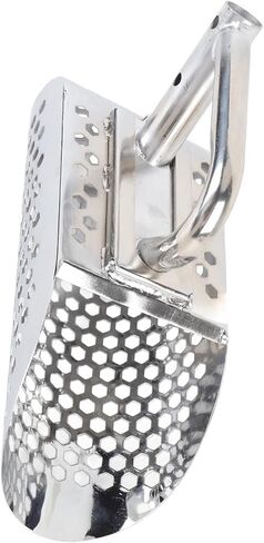 Sand Scoop for Metal Detecting Metal Detector Beach Finds Scoop Stainless Steel Fast Sifter Shovel for Underwater Treasure Finding Button Style Short in Kuwait