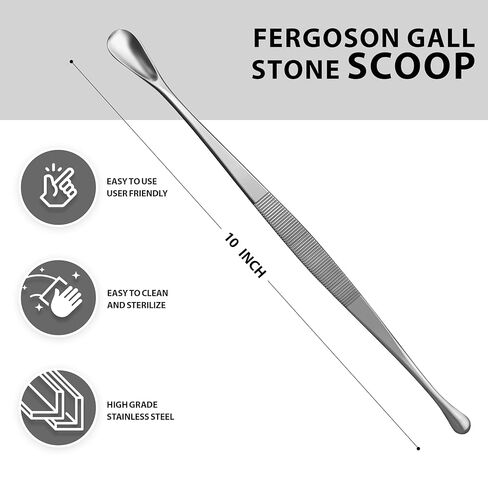 Ferguson Gall Stone Large Scoop Double Ended Surgical Instruments Ferguson Gallstone Scoop, Gallbladder Instruments Veterinary in Saudi Arabia