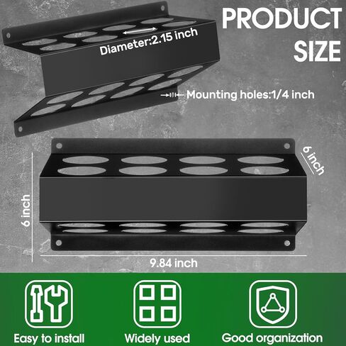 5 Pcs Welding Rod Storage Set 4 Slot Tig Welding Filler Rod Holder with 4 Pcs 40 Inch Tungsten Electrode Storage Tubes Wall Mount Organizer Welder Tools Supplies in Kuwait