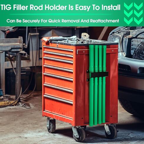 5 Pcs Welding Rod Storage Set 4 Slot Tig Welding Filler Rod Holder with 4 Pcs 40 Inch Tungsten Electrode Storage Tubes Wall Mount Organizer Welder Tools Supplies in Kuwait