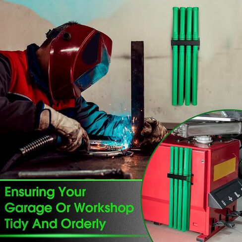 5 Pcs Welding Rod Storage Set 4 Slot Tig Welding Filler Rod Holder with 4 Pcs 40 Inch Tungsten Electrode Storage Tubes Wall Mount Organizer Welder Tools Supplies in Kuwait