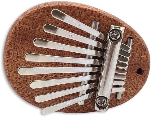 Mini Kalimba Thumb Piano 8 Keys ، بيانو أصابع الماهوغوني المحمولة مع حقيبة حمل ، مطرقة ، تعليم ، هدية موسيقية للمبتدئين والكبار in Saudi Arabia