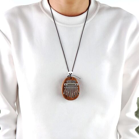 Mini Kalimba Thumb Piano 8 Keys ، بيانو أصابع الماهوغوني المحمولة مع حقيبة حمل ، مطرقة ، تعليم ، هدية موسيقية للمبتدئين والكبار in Saudi Arabia