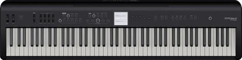 Roland FP-E50 88-Key Digital Piano-حزمة أسود مع KSFE-50 Stand ، KPD-70 وحدة دواسة ثلاثية ، مقعد ، دروس البيانو عبر الإنترنت ، قرص DVD التعليمي ، وقماش أوستن بازار تلميع in Saudi Arabia