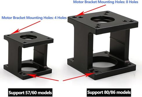 NEMA34 Stepper Motor Mount Bracket - Motor Mount Bracket Clamp مع مسامير مقعد ثابت لـ 86 محرك السهول ، آلة نقش مطحنة CNC in Kuwait