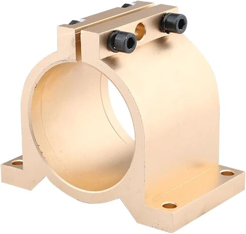 قوس محرك مغزل Mount Bracket 80mm محرك المغزل Jig Clamping Center Bracket لمقعد التثبيت الكهروميكانيكي CNC (80 مم ذهبي) in Saudi Arabia