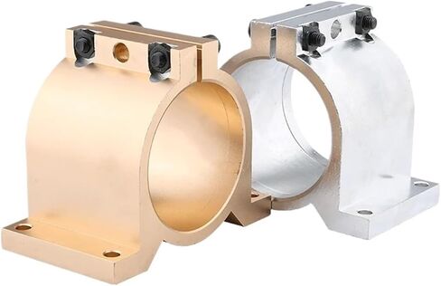قوس محرك مغزل Mount Bracket 80mm محرك المغزل Jig Clamping Center Bracket لمقعد التثبيت الكهروميكانيكي CNC (80 مم ذهبي) in Saudi Arabia