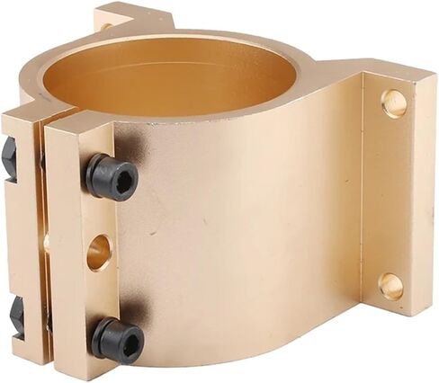 قوس محرك مغزل Mount Bracket 80mm محرك المغزل Jig Clamping Center Bracket لمقعد التثبيت الكهروميكانيكي CNC (80 مم ذهبي) in Saudi Arabia