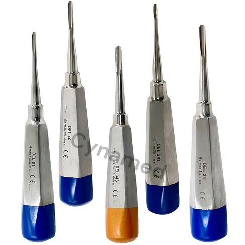 German 5 PC Straight Dental EXTRACTING LUXATING APICAL Root TIP Elevator NO 34 34S 301 46 81 in Saudi Arabia