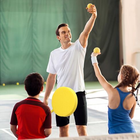 6 PCS Foam Paddles Paddleball Gracket مجموعة معدات للأطفال الابتدائية للمدرسة الابتدائية كرة الريشة المجاذيف بارك بارك بيتش بارك التدريب 6 ألوان ، 12 " in Saudi Arabia