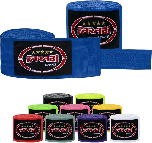 Farabi Kids Boxing Hand Wraps 2.5 متر جونيور يدوي يلف ملاكمة يدوية ملاكمة Muay تايلان in Kuwait
