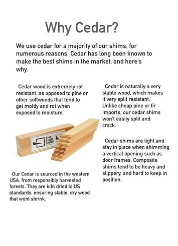 Cedar Wood Shims 420 Count Bulk Contractor Case ، 100 ٪ تجف 8 "Cedar Shims in Saudi Arabia