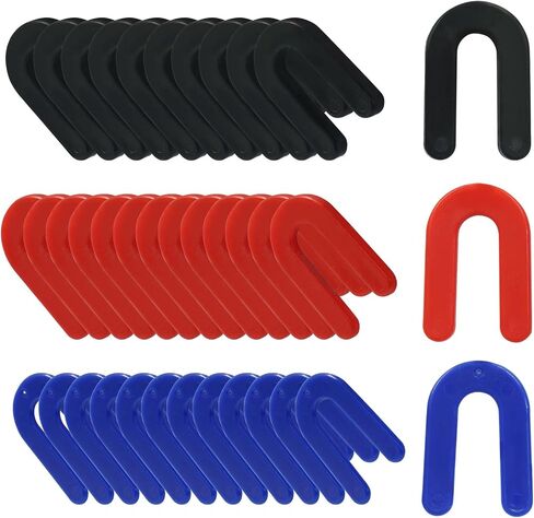 60 Pcs Auto Lift Installation Leveling Shim Kit, Plastic Shims 2 Post 4 Post U Shaped Lift Shims for Surface Mount Automotive Car Repair(Black, Red, Blue) in Saudi Arabia