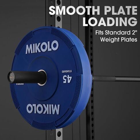 Mikolo 7ft Olympic Barbell, Barbell for Weightlifting and Powerlifting 45lb, Olympic Bar for 1500lbs Capacity, Weight Bar Fit 2" Standard Weights in Kuwait