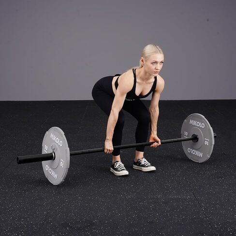 Mikolo 7ft Olympic Barbell, Barbell for Weightlifting and Powerlifting 45lb, Olympic Bar for 1500lbs Capacity, Weight Bar Fit 2" Standard Weights in Kuwait
