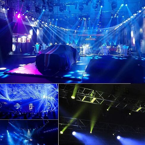 Betopper LED PAR LIGHTS 54 × 1.5W ، RGB Lights Lights DMX DJ Lighting Sound مع حامل ، إضاءة قوية وغسل الإضاءة DMX للحفلات ، الكنيسة ، الزفاف ، الحانات ، 12 in Kuwait