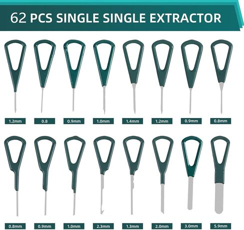Upgraded Pin Terminal Removal Tool Kit - 49 pcs, Wire Connector Pin Separation Tool Kit for Automotive Home Equipment in Saudi Arabia