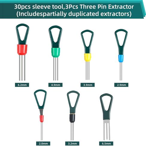 Upgraded Pin Terminal Removal Tool Kit - 49 pcs, Wire Connector Pin Separation Tool Kit for Automotive Home Equipment in Saudi Arabia