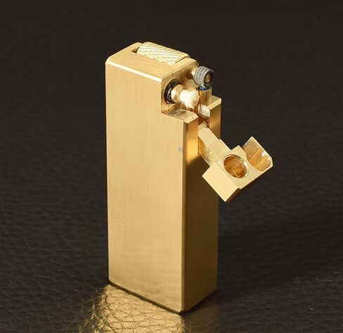 Retro Trench Torch Kerosene Pure Copper Handmade Lighter, Brass Lighter, Heavy-Duty Body Wheel Ignition Windproof Kerosene Lighter, Candle, Camping in Saudi Arabia