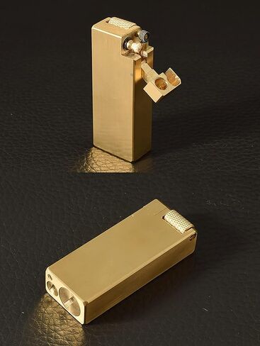 Retro Trench Torch Kerosene Pure Copper Handmade Lighter, Brass Lighter, Heavy-Duty Body Wheel Ignition Windproof Kerosene Lighter, Candle, Camping in Saudi Arabia
