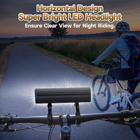 2800 Lumens 5-LED BIKE LIGHT | USB القابلة لإعادة الشحن | 180 ° Beam Beam Wide Mountain/City Cycling Cycling Cycling | IPX4 مقاوم للماء | 5 أوضاع ليلية ركوب السلامة in Kuwait