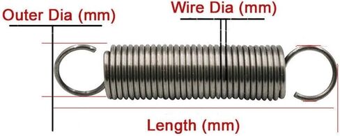 سلك النيكل ， النيكل العنصر النابض الفولاذ المقاوم للصدأ ، الينابيع المعدنية 5pcs/10pcs توسيع الصلب الزنبرك in Saudi Arabia