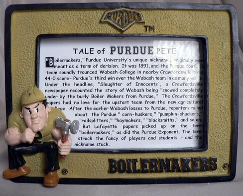 Purdue PETE Boilermakers Mascot Football Basketball Sports Picture Frame. in Saudi Arabia
