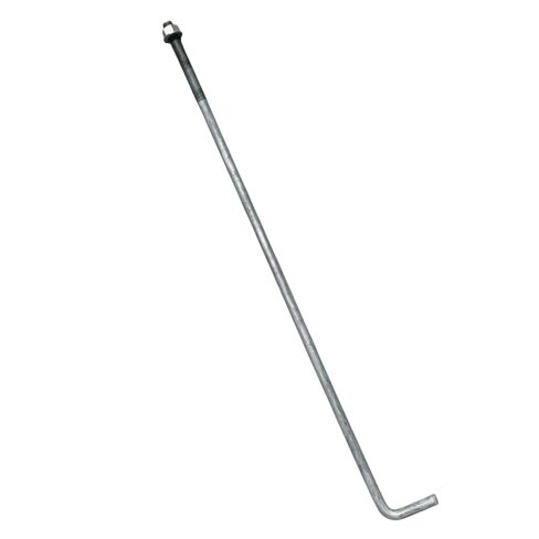 Sandbaggy 3/4" x 36" Threaded Concrete Anchor L-Bolts (Nuts & Washers Included) - Hot Dipped Galvanized - Sill Plate, Base Plate, Masonry, Wood, Cement Anchors, J Bolt (5, 3/4" x 36") in Saudi Arabia