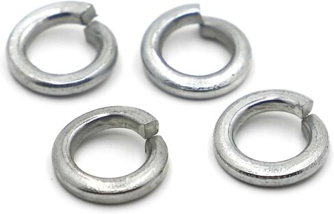 GB93 Stainless Steel Black White Zinc-Plated Spring Split Lock Washer Elastic Gasket M2 M2.5 M3 M4 M5 M6 M8 M10 M12 M16-M24(2pcs M22,Black Carbon Steel) in Saudi Arabia