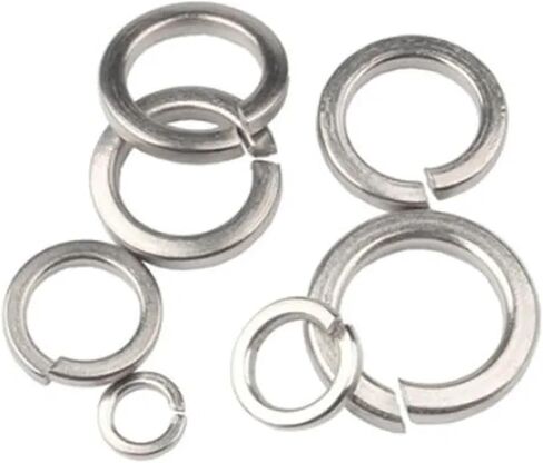20-100pcs GB93 A2 Spring Split Lock Washer Elastic Gasket M1.6 M2 M2.5 M3 M4 M5 M6 M8 M10 M12(M4 100PCS) in Saudi Arabia
