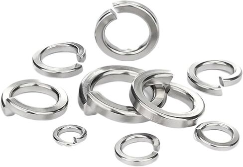Light Spring Washer Split Lock Elastic Gasket M1.6 M2 M2.5 M3 M4 M5 M6 M8 M10 M12~M36(M10-50pcs) in Saudi Arabia