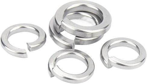 5/10/50/100X 2# 4# 6# 8# 10# 12# 1/4 5/16 3/8 1/2 3/4 US UK Standard Spring Washer Split Lock Elastic Gasket(12#-100 PCS) in Saudi Arabia