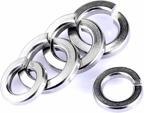 5/10/50/100X 2# 4# 6# 8# 10# 12# 1/4 5/16 3/8 1/2 3/4 US UK Standard Spring Washer Split Lock Elastic Gasket(12#-100 PCS) in Saudi Arabia