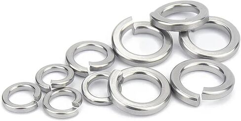 5/10/50/100X 2# 4# 6# 8# 10# 12# 1/4 5/16 3/8 1/2 3/4 US UK Standard Spring Washer Split Lock Elastic Gasket(12#-100 PCS) in Saudi Arabia