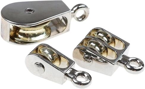 Single sheave Pulley, Single Pulley Block Pulley Rope,Hanging Wheels, 1 PCS 36mm Metal Sheave Zinc in Saudi Arabia