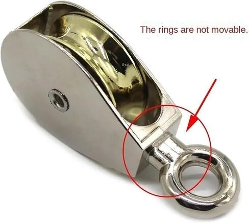 Single sheave Pulley, Single Pulley Block Pulley Rope,Hanging Wheels, 1 PCS 36mm Metal Sheave Zinc in Saudi Arabia