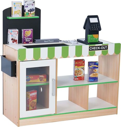فريق Teamson Kids My Dream Bakery Shop STAND STAND و ROLLING PASTRY CART PLAY WOODEN PLAIN in Kuwait