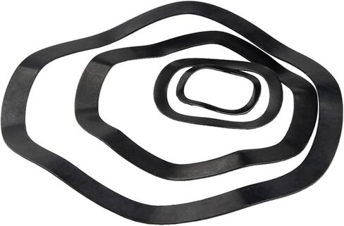 Wave Washer,Wave Spring Washer, Black Mangnese Steel Wave Washer Wave Crest Type Gasket Spring Washer M3 M4 M5 M6 M8 M10 M12 M14 M16 M19 M21 M24 M27-M118(M70x79x0.6mm(20PCS)) in Saudi Arabia