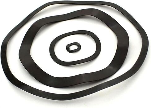 Wave Washer,Wave Spring Washer, 10-50Pcs Three Wave Crest Wave Type Gasket Wave Washer Spring Washer M3 M4 M5 M6 M8 M10 M12 M14 M16 M19 M21 M24 M27 M30 M34 M38 M40(M12x18x0.3(50pcs)) in Saudi Arabia