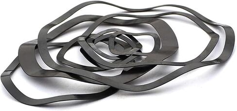 Wave Washer,Wave Spring Washer, Six Wave Crest Washer Spring Wave Washer Gasket Wave Washers Spring Washers Carbon Steel Blackening M70/M73/M86(M70x90x0.6 (5pcs)) in Saudi Arabia