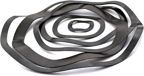 Wave Washer,Wave Spring Washer, Six Wave Crest Washer Spring Wave Washer Gasket Wave Washers Spring Washers Carbon Steel Blackening M70/M73/M86(M70x90x0.6 (5pcs)) in Saudi Arabia