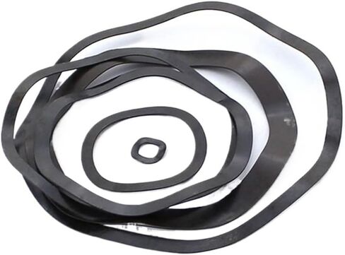 Wave Washer,Wave Spring Washer, Six Wave Crest Washer Spring Wave Washer Gasket Wave Washers Spring Washers Carbon Steel Blackening M70/M73/M86(M70x90x0.6 (5pcs)) in Saudi Arabia