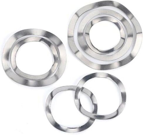 Wave Washer,Wave Spring Washer, Wave Washer M3 M4 M5 M6 M8 M10 M12-M41 304 A2 Stainless Steel Wave Type Gasket Spring Elastic Washers(M6x12x0.3(20pcs)) in Saudi Arabia