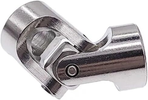 Length 23mm Width 11mm Universal Shaft Coupling Car Boat Model Universal Coupler Joint Coupling Steel Shaft Connector 1Pcs(6mm-6mm) in Saudi Arabia