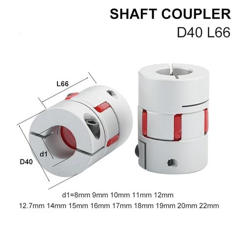 D40L66 مرونة بلوم بلوم اقتران CNC CNC مخلب المقرنة من المطاط الصلبة/8/10/12/14/16/10/20/22 مم موصل المسمار المسمار المؤازرة 1pcs (15x20) in Kuwait