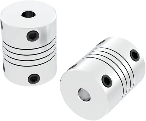 Aluminium CNC Motor Jaw Shaft Coupler Flexible Coupling OD 20x25mm Dropshipping 2/3/3.17/4/5/6/6.35/8/9/9.5/10mm 1Pcs(2mm to 4mm) in Saudi Arabia