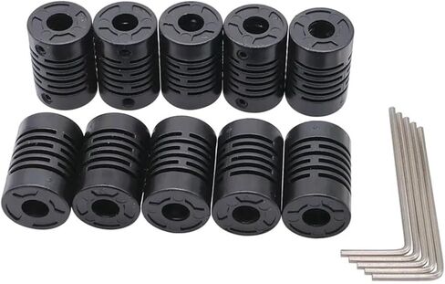 10Pcs Plastic Glass Fiber Shaft Couplings 6-6 4-4 8-8 5-5 Fiberglass Motor Coupler(4-4) in Saudi Arabia