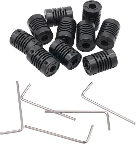 10Pcs Plastic Glass Fiber Shaft Couplings 6-6 4-4 8-8 5-5 Fiberglass Motor Coupler(4-4) in Saudi Arabia