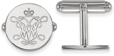 Sterling Silver William and Mary Cuff Link in Saudi Arabia